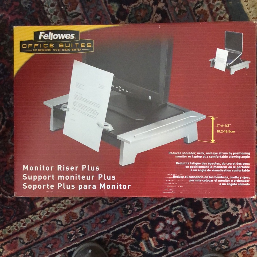 Fellowes Office Suites monitor riser plus